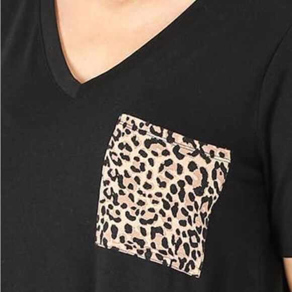 Plus size leopard print T-shirt‎ - Picture 2 of 4